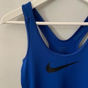 Nike blue singlet tank top